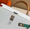 Tricolor Leather Bag 28