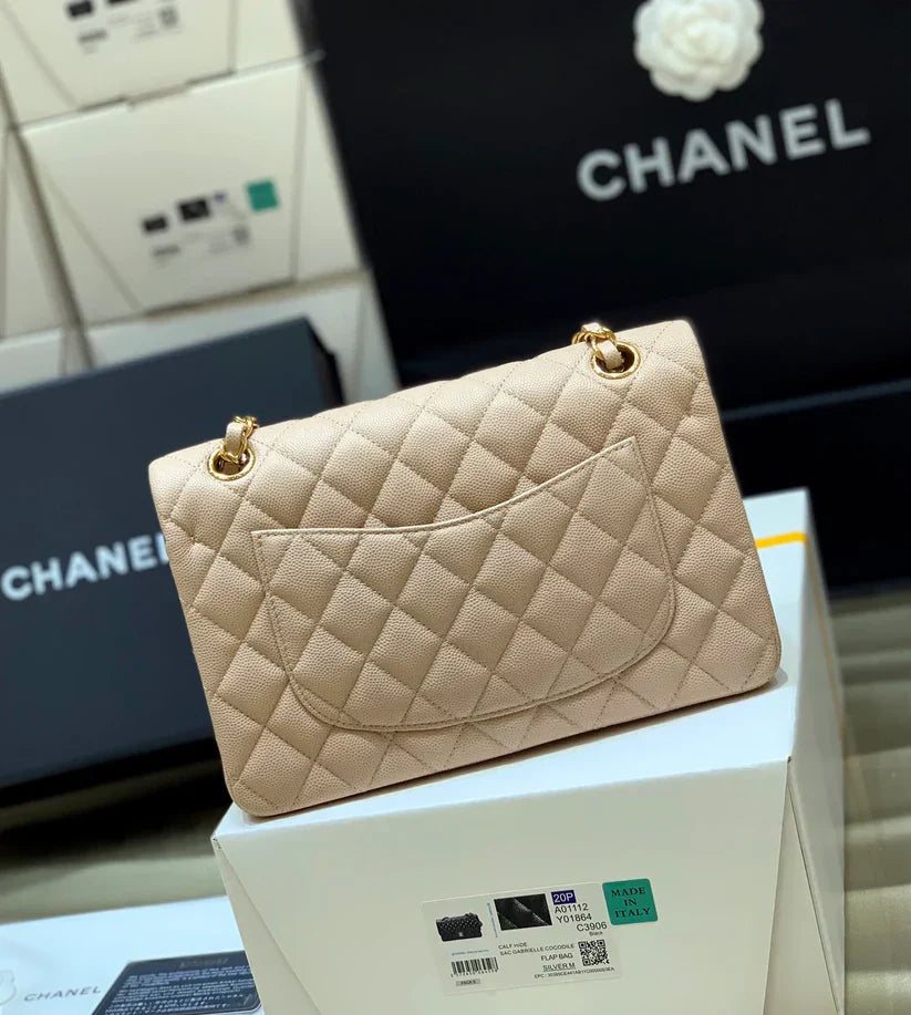 Classic Flap Small Bag 23CM-Beige Edition